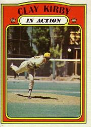 1972 Topps Baseball Cards      174     Clay Kirby IA